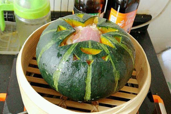 南瓜蒸排骨的做法图解2