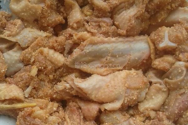 米粉蒸鸡肉的做法图解2
