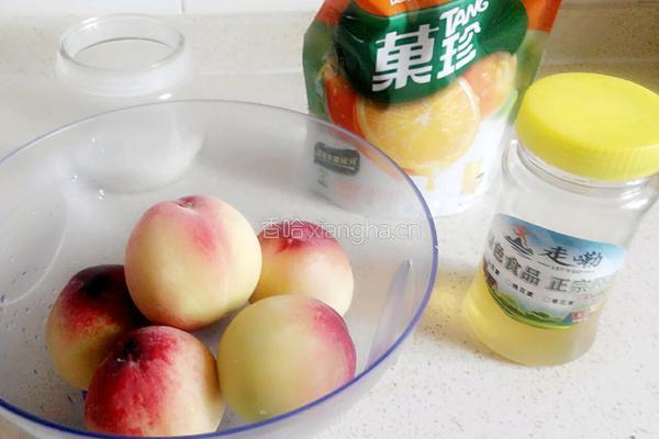 自制桃子酱的做法图解1