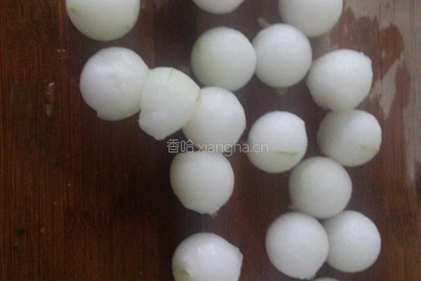 鱼丸冬瓜球的做法图解2