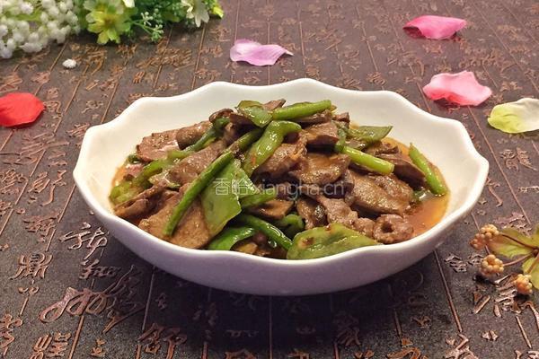 青椒炒猪肝的做法图解11