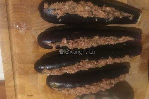 肉馅茄子夹的做法图解3