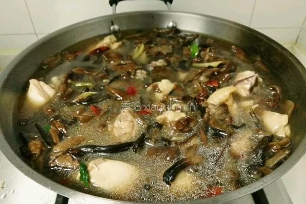 鸡腿炖榛蘑的做法图解7