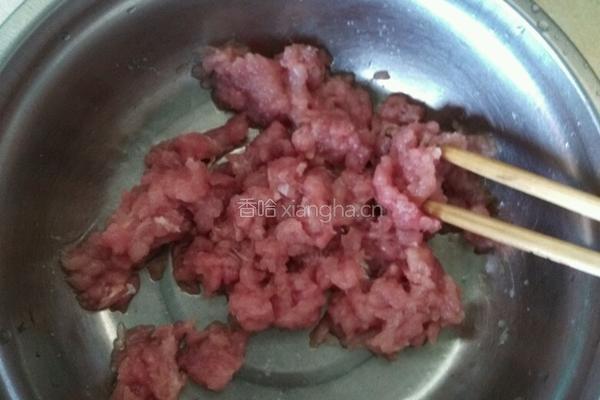 肉末蒸水蛋的做法图解1