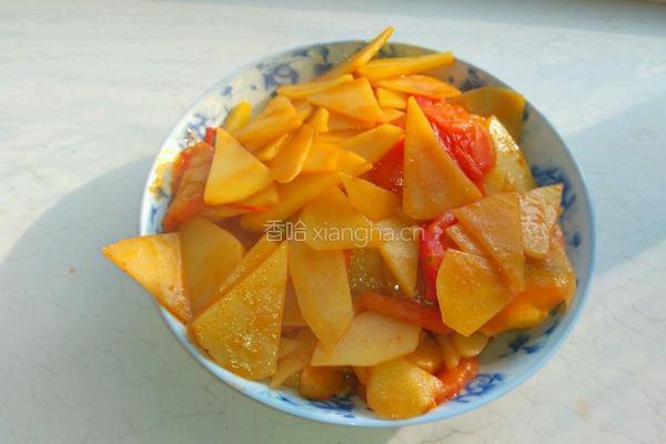 西红柿炒土豆片的做法图解5