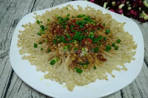 蒜蓉蚝油蒸金针菇的做法图解6