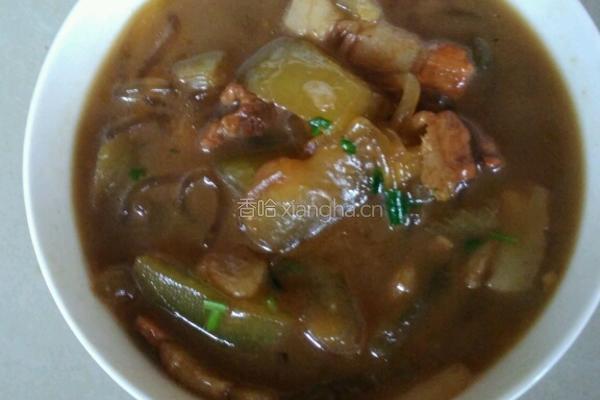 猪肉粉条炖冬瓜的做法图解6
