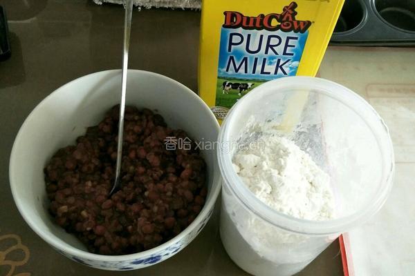 益糖红豆麻薯包(糖尿病糖友食谱)(减肥瘦身适用)的做法图解1