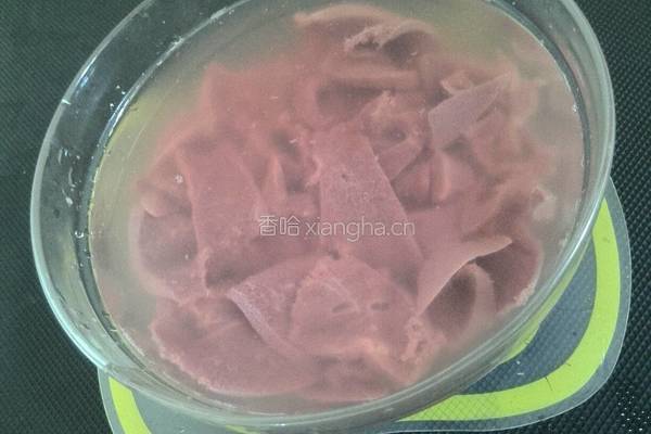 爆炒猪肝的做法图解3