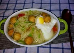 鱼丸鸡蛋长寿面