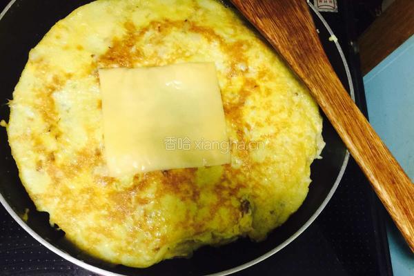 松茸奶酪蛋饼的做法图解3
