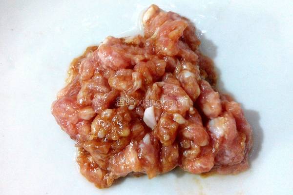 肉沫圆椒炒菜花的做法图解3