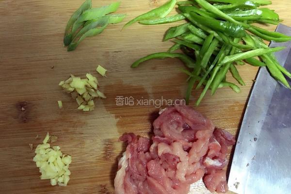 肉炒绿豆芽的做法图解2