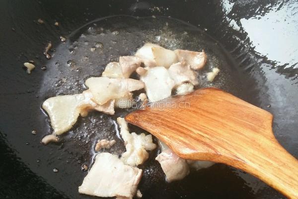 肉片辣炒油麦菜的做法图解4