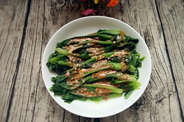 麻酱油麦菜的做法图解6