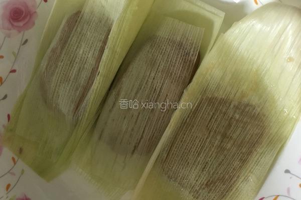 玉米叶红糖年糕的做法图解6