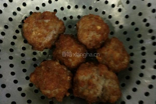 红烧狮子头家常版的做法图解9
