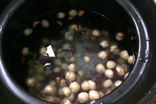 莲子红豆海带粥的做法图解6