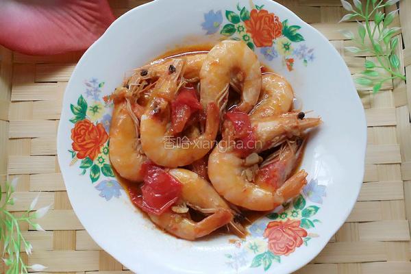 番茄虾的做法图解3