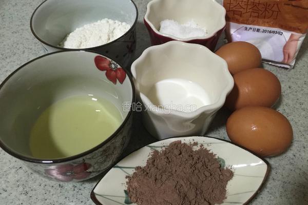 可可戚风蛋糕的做法图解1