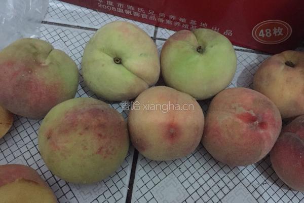 自制蜜桃罐头的做法图解4