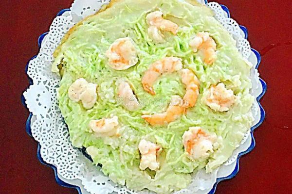 《鲜虾青瓜烙》的做法图解14