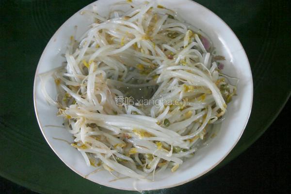 单炒绿豆芽的做法图解5