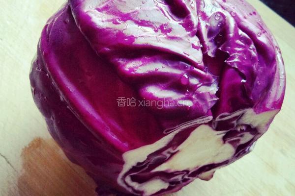 凉拌紫甘蓝的做法图解1