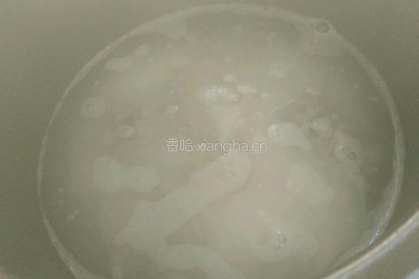 猪肝青菜粥的做法图解4