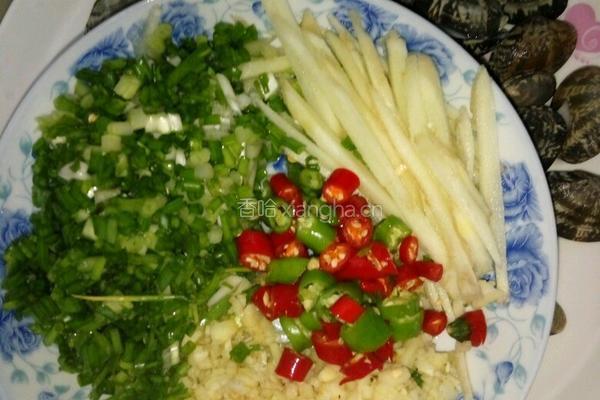 自创辣炒花蛤的做法图解3