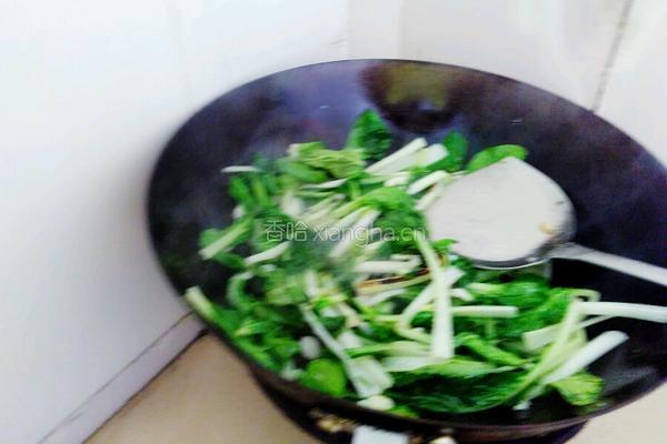 清炒小白菜的做法图解3
