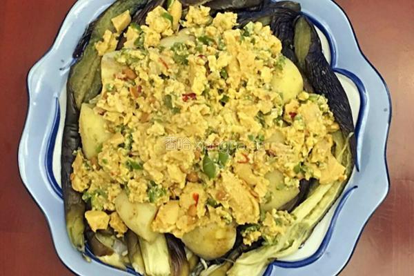 农家菜辣椒鸡蛋焖子（也叫鸡蛋酱）拌茄子土豆的做法图解12