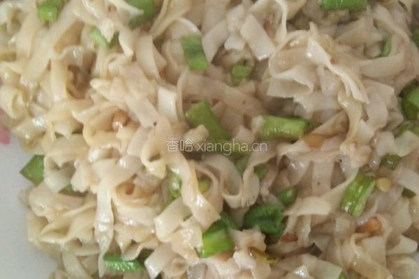 豆角炒面条的做法图解4
