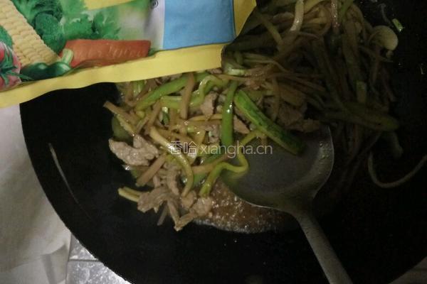 肉丝小炒的做法图解5