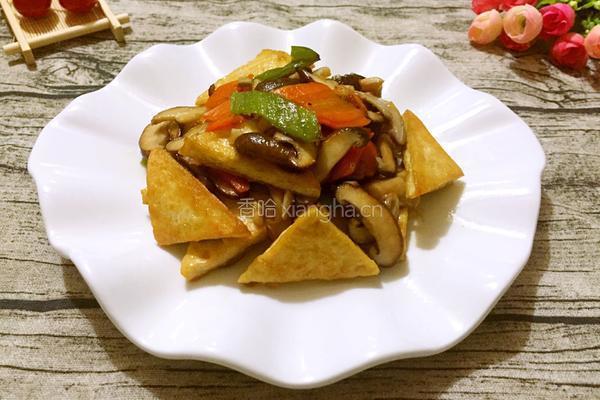 香菇炒豆腐的做法图解11