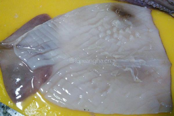 双椒大葱炒鱿鱼的做法图解5