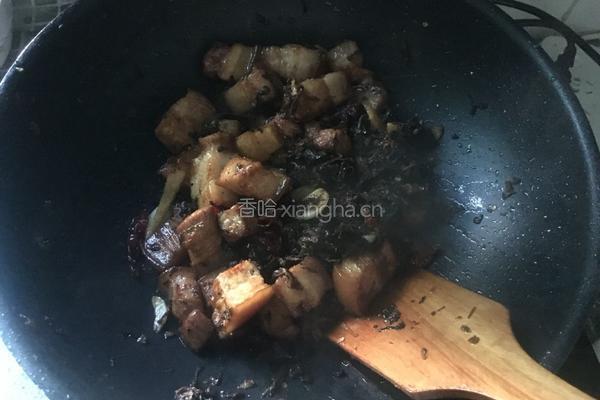 菜干烧五花肉的做法图解11