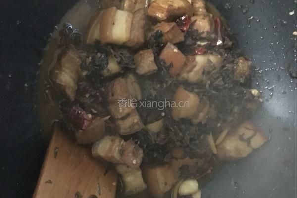 菜干烧五花肉的做法图解13