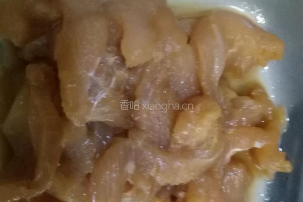 芭蕉花炒鸡丝的做法图解8