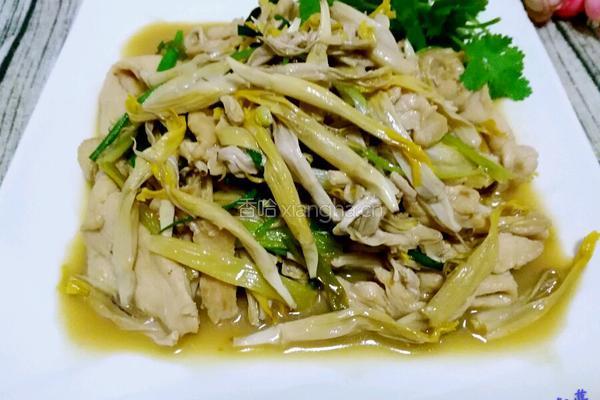 芭蕉花炒鸡丝的做法图解14