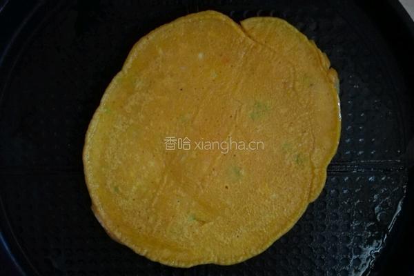 胡萝卜鸡蛋葱油饼的做法图解9