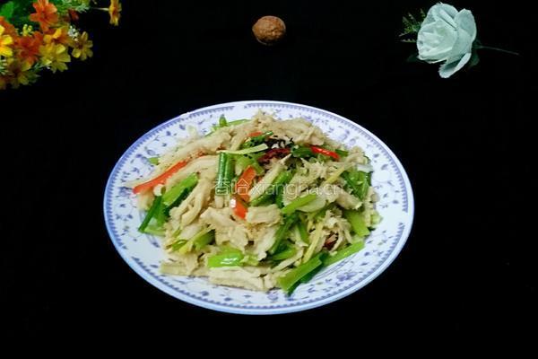 芹菜炒牛肚的做法图解11