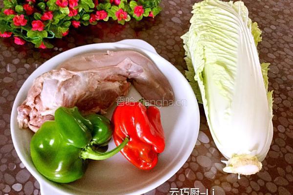 白菜拌猪口条的做法图解1