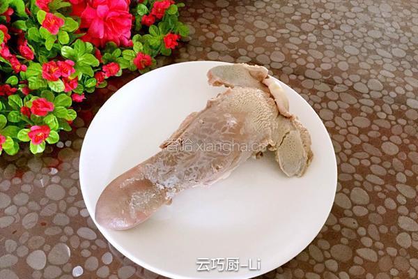 白菜拌猪口条的做法图解4