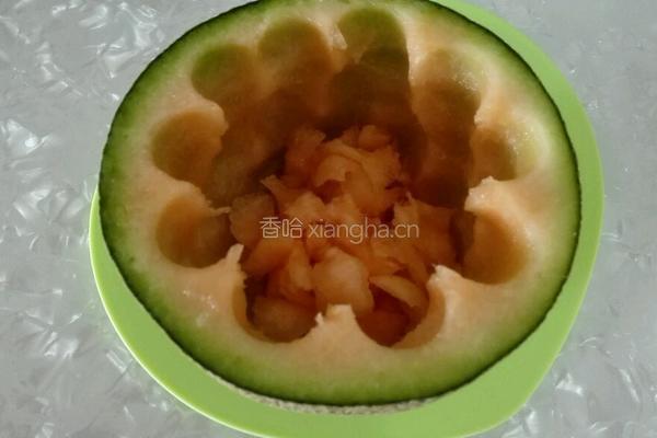 哈密瓜芋圆捞的做法图解4