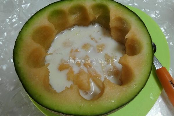 哈密瓜芋圆捞的做法图解5