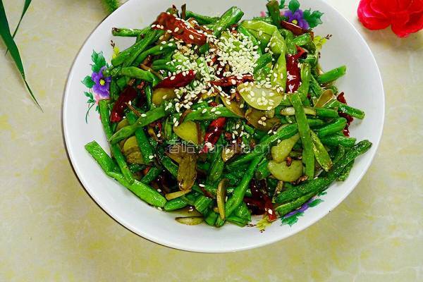 干煸豇豆的做法图解14