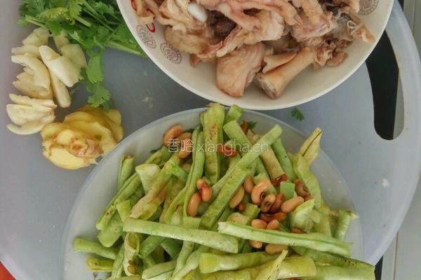 豆角煨鸡的做法图解3
