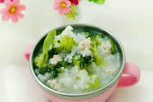 西兰花瘦肉粥的做法图解7