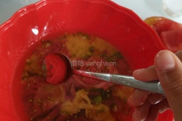 儿童健康蜂蜜西红柿果汁的做法图解6